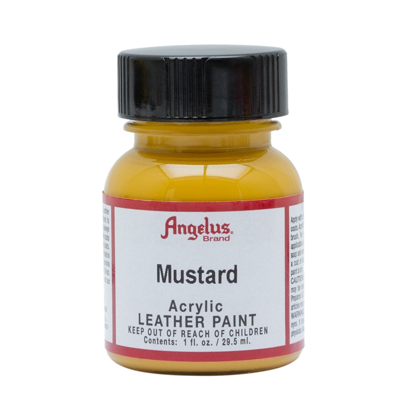 Angelus Acrylic Leather Paint Mustard 1fl oz / 30ml Custom Sneakers Angelus Acrylic Leather Paint Mustard 1fl oz / 30ml Custom Sneakers