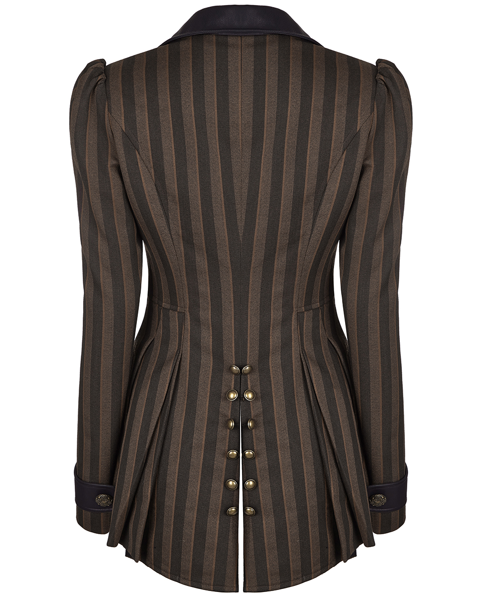 Steampunk Ladies jacket tatterpunk in brown