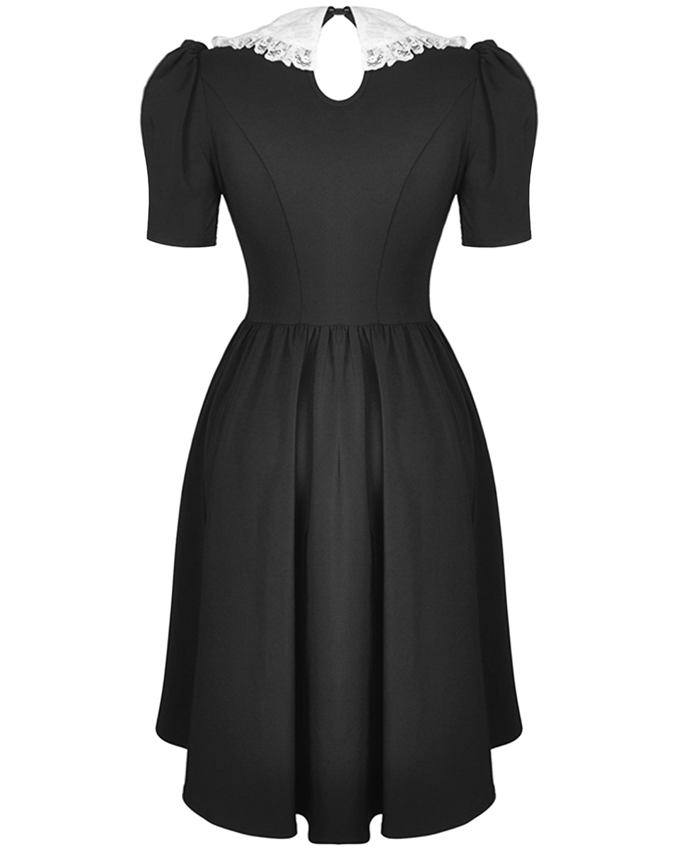 AMERI　Vintage　Antique Lace Dress / Black Vintage 1980s Bill Blass Black Lace Silk Taffeta Cocktail