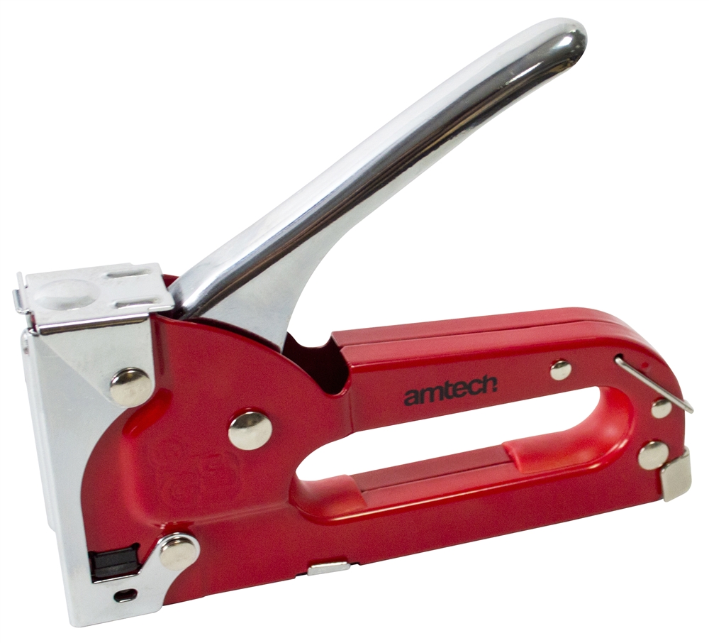 Metal Staple Gun Upholstery Tacker Manual DIY Stapler & 500x 6mm