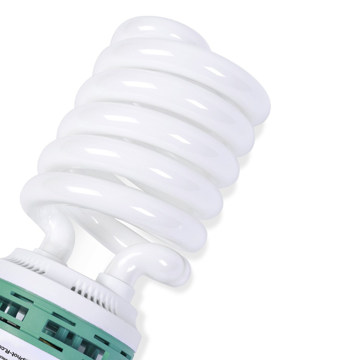 Fot-R 2x 85W 200-240V E27 5500K Bombilla Luz Espiral Studio Paño de Microfibra
