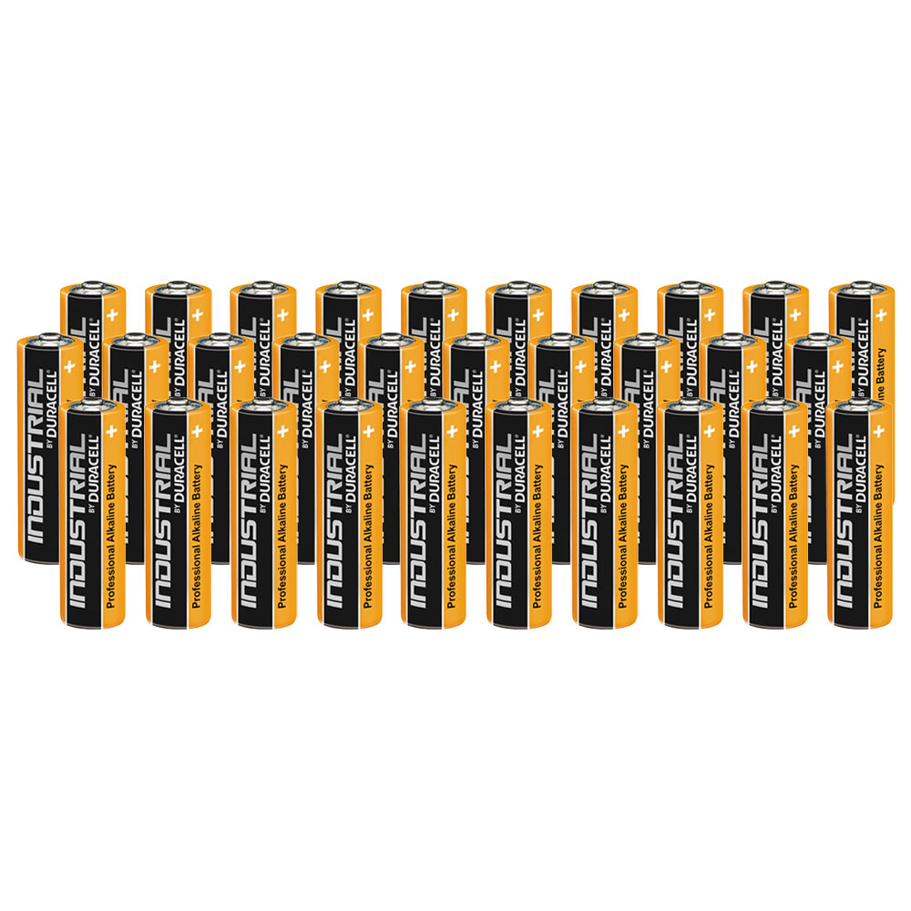 30 Duracell Industrial AA Alkaline Batteries Replaces Procell MN1500 1