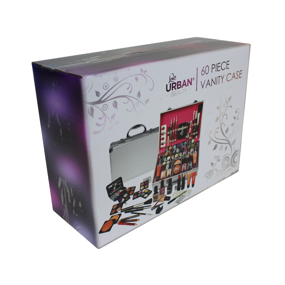 60pcs Urban Beauty Make Up Set Vanity Case Cosmetics Collection & Carry