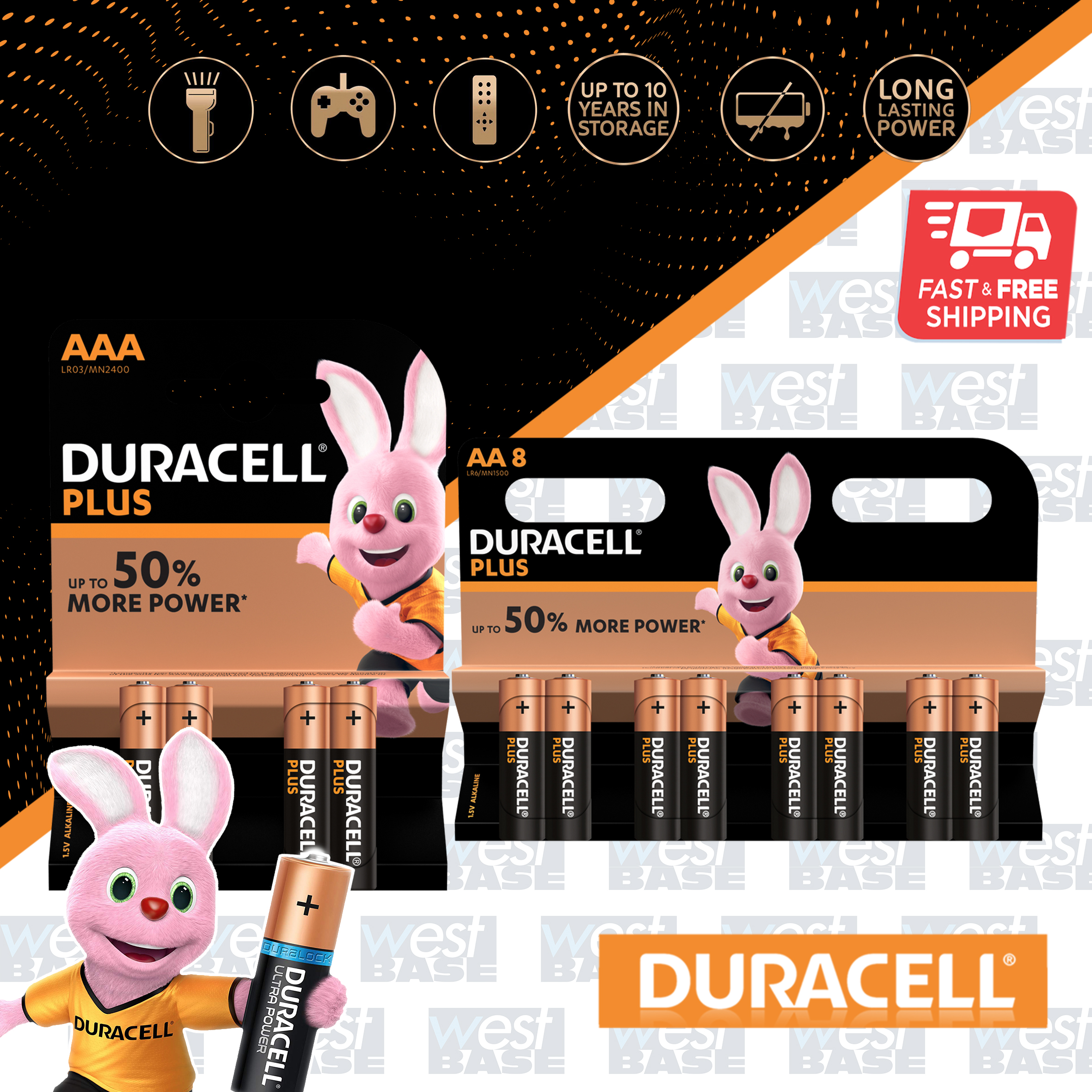 Duracell Plus Power Battery Aa
