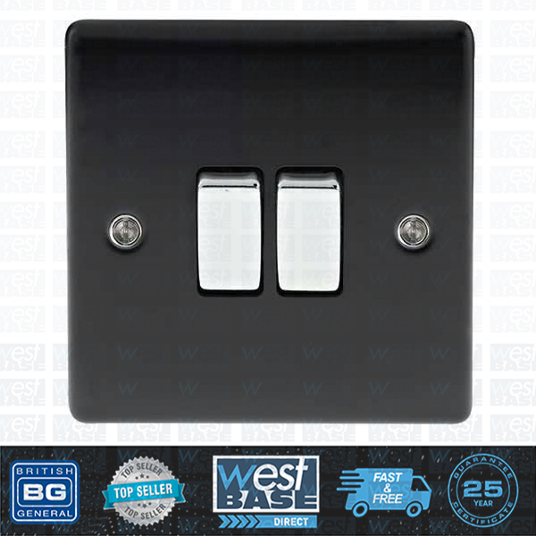 BG NEXUS METAL MATT BLACK Switches & Sockets Decorative Light Mains USB
