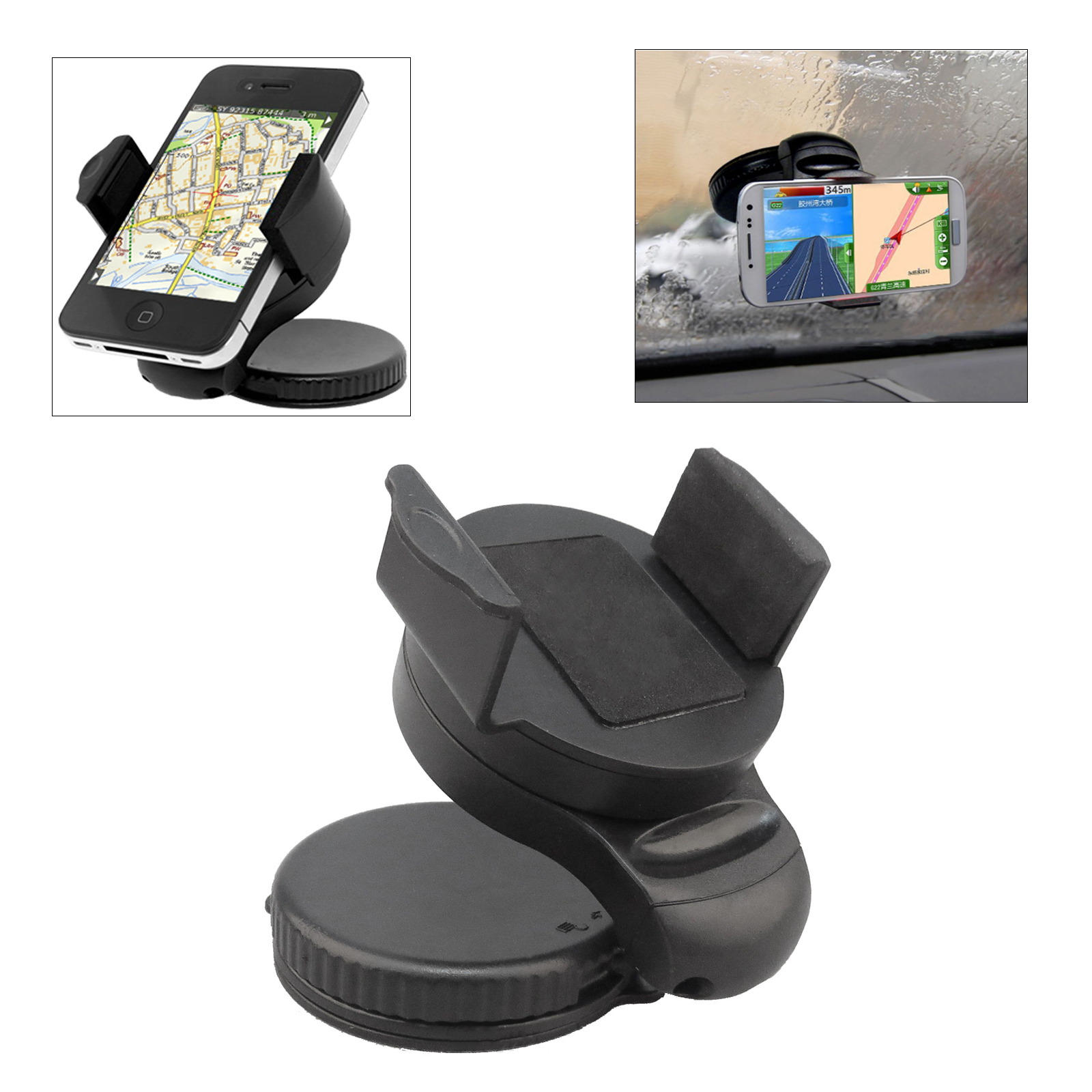 Universal Car Windscreen Suction Cup Mount Holder Cradle Stand ...