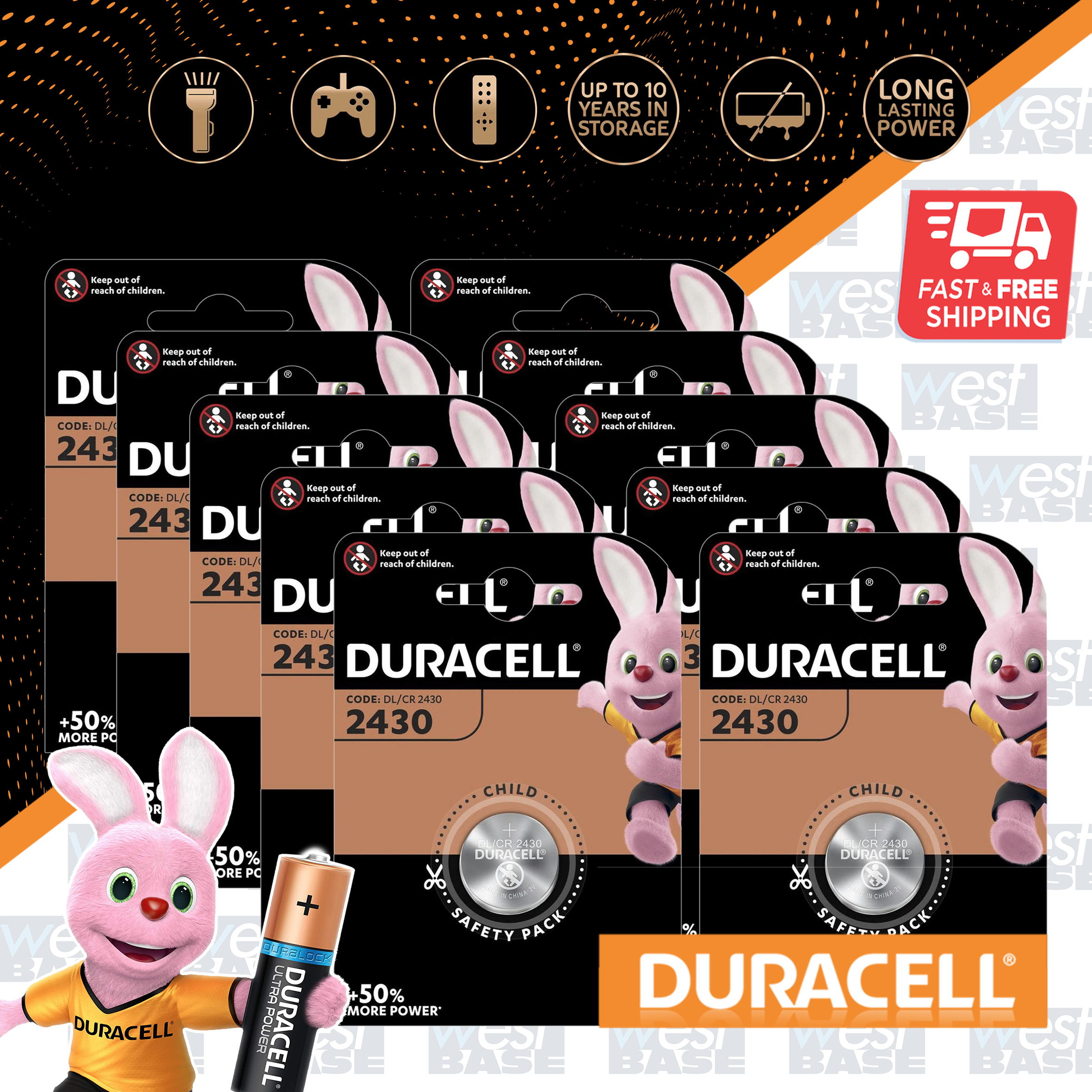Dl1620 DURACELL Lithium COIN CELL Batteries CR DL 1616 1620 2016 2025 2032 ...