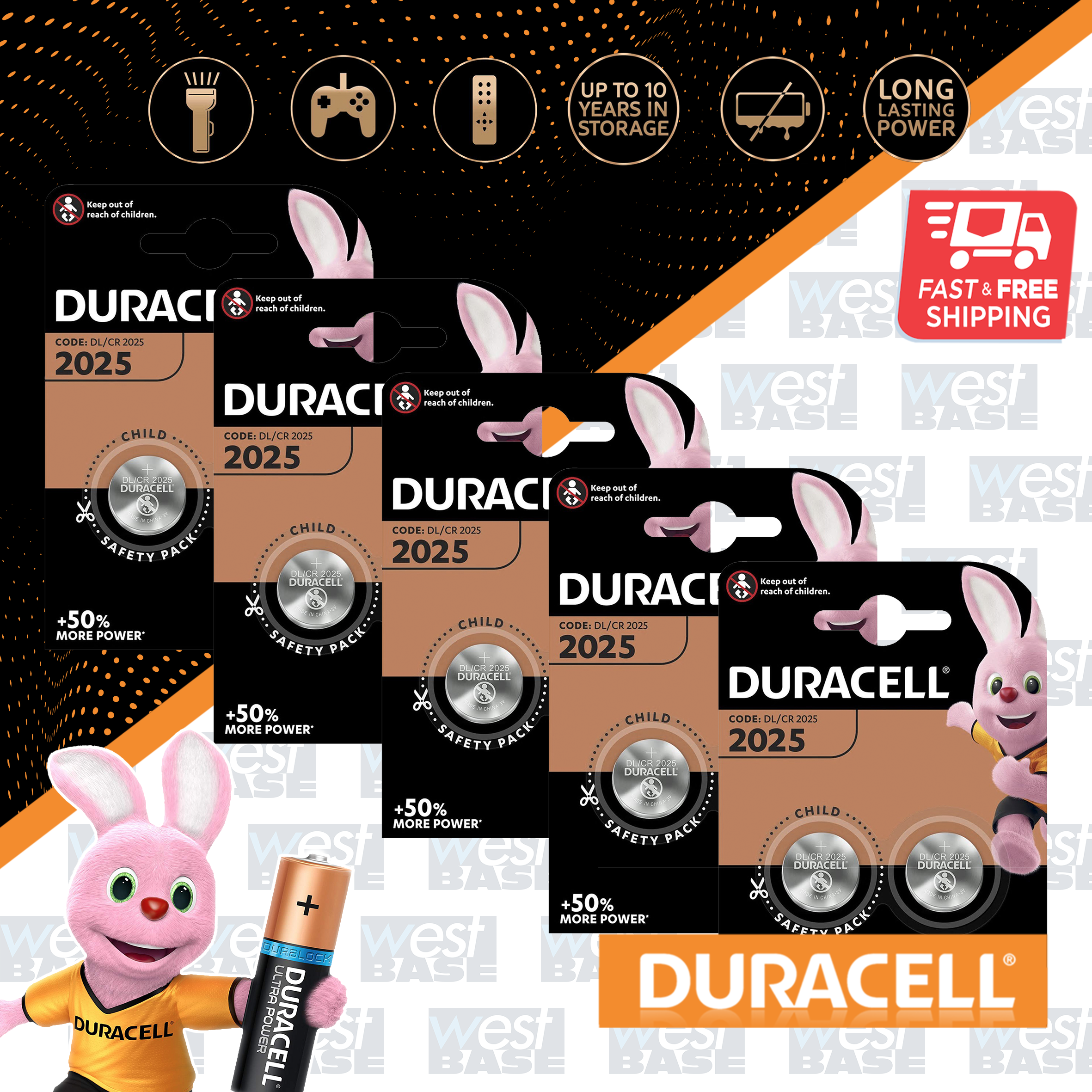 10x-duracell-dl2025-3v-lithium-coin-cell-batteries-duralock-cr2025