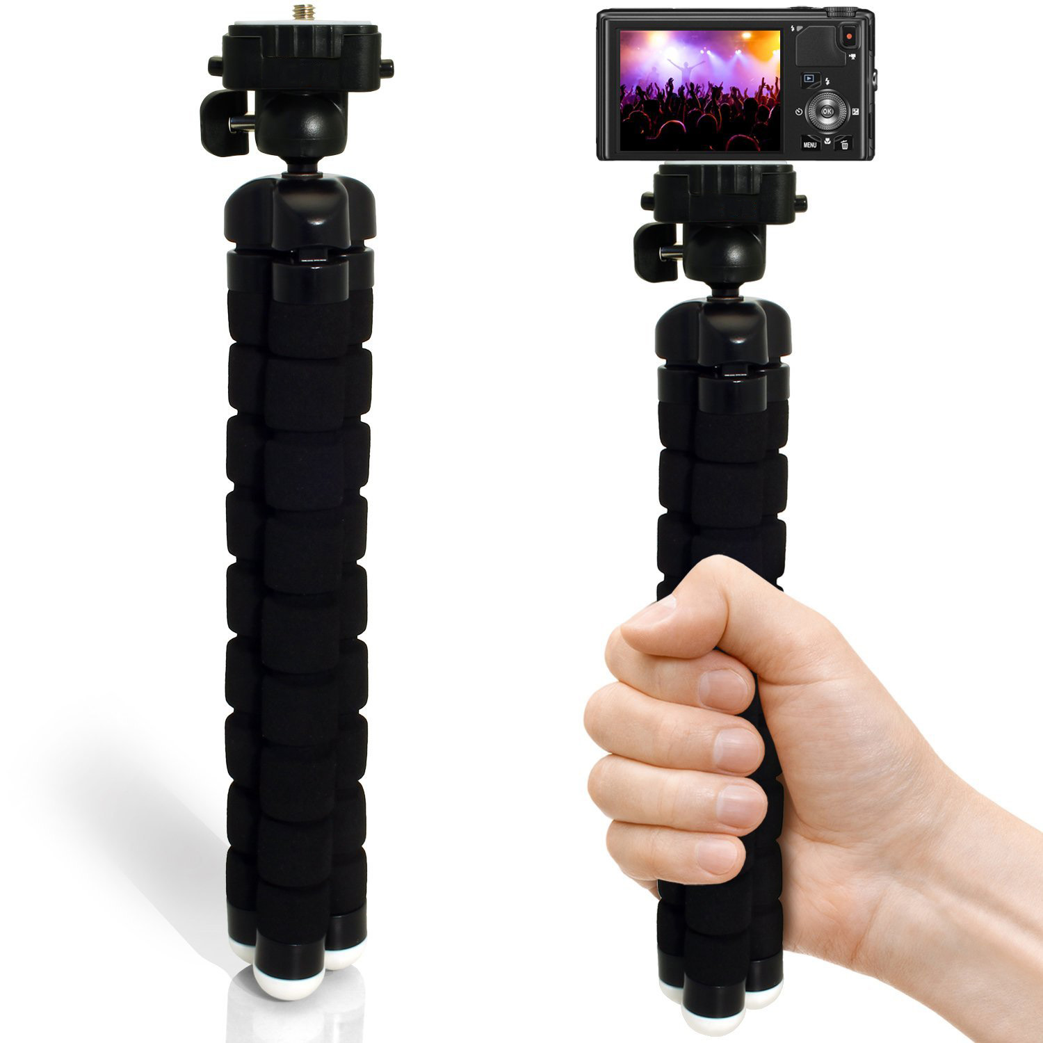 PhotR Large Universal Flexible Tabletop Handheld Mini Tripod Digital ...