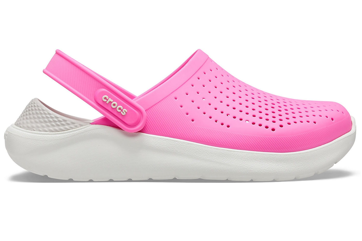 electric pink crocs