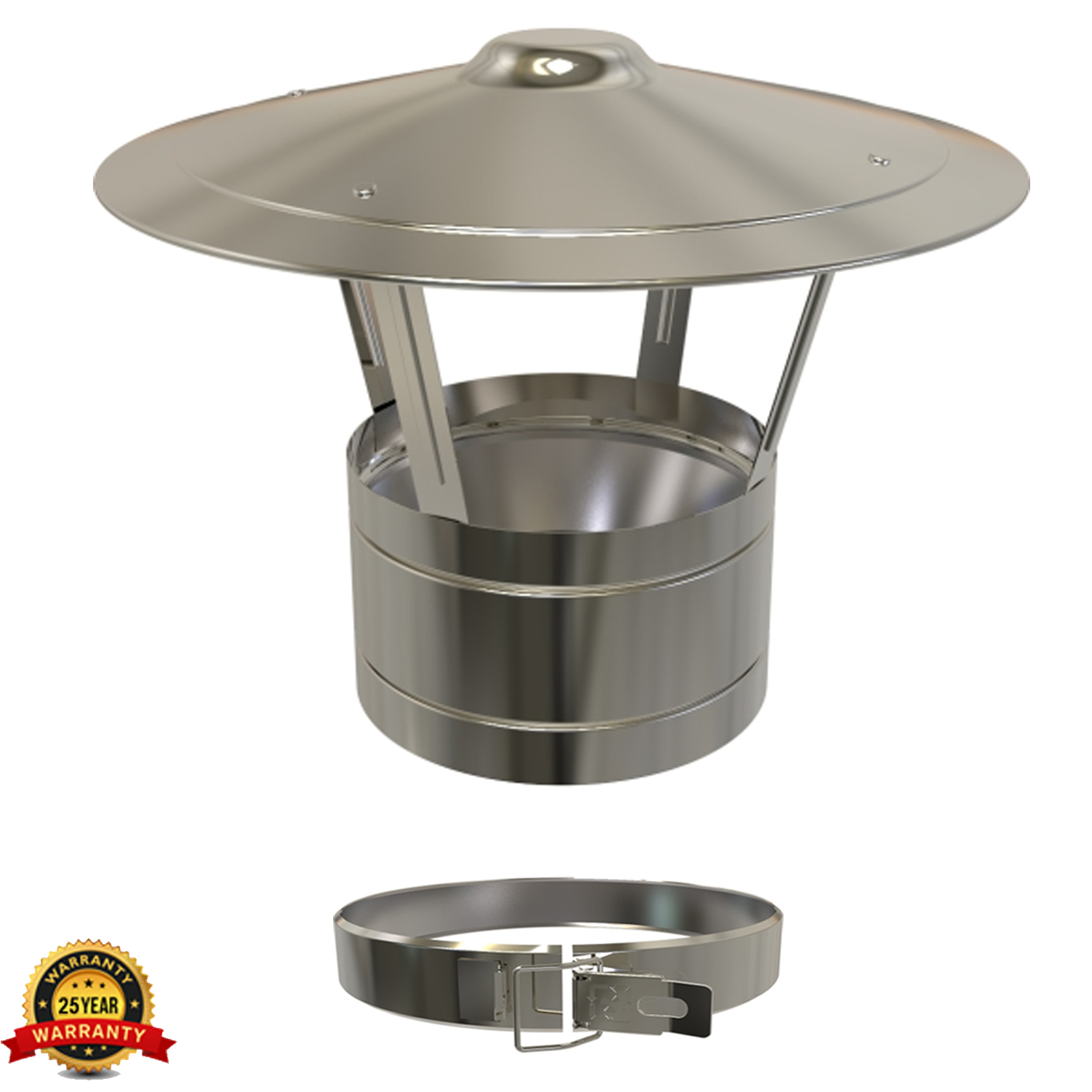 5 Inch Twin Wall Chimney Pipe Stainless Steel for Wood Burning Multi fuel Stoves - Picture 62 of 72
