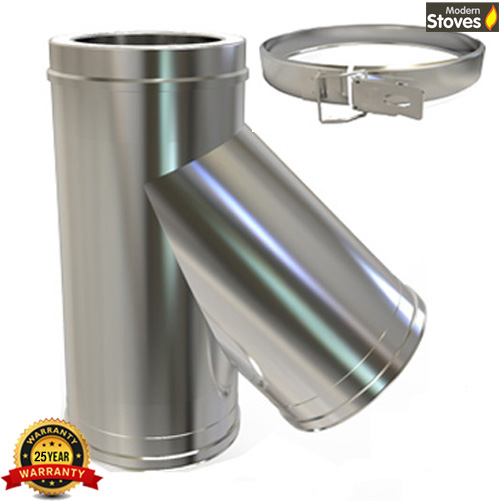 Twin Wall Chimney Pipe Stainless Steel for Wood Burning 6 inch Multi
