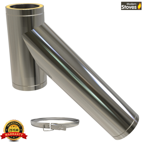 Twin Wall Chimney Pipe Stainless Steel for Wood Burning 6 inch Multi
