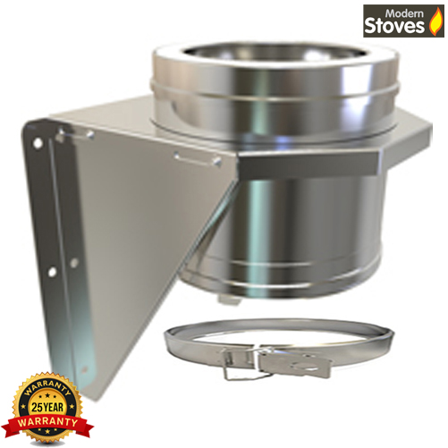 Twin Wall Chimney Pipe Stainless Steel for Wood Burning 6 inch Multi